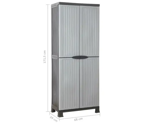 Plastkapp, 68 X 39 X 171,5 Cm