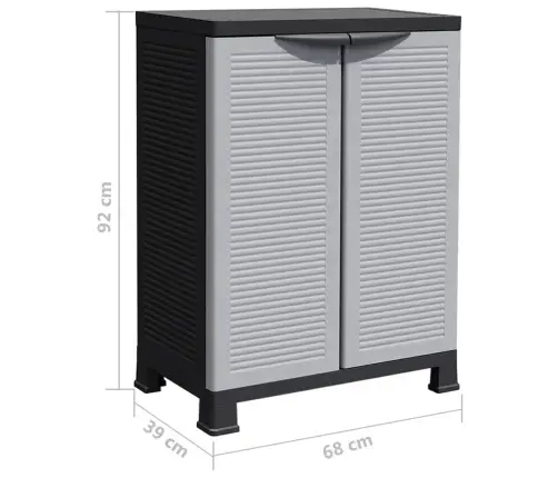 Skapītis, 68X39X92 Cm, Plastmasa Vidaxl