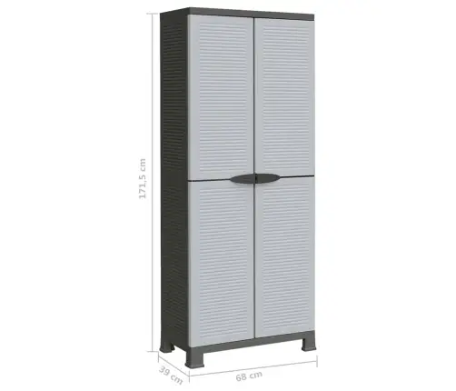 Skapītis, 68X39X171,5 Cm, Plastmasa Vidaxl