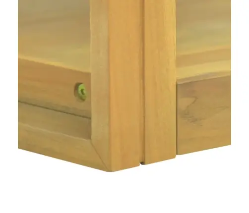 Sieninė Vonios Kambario Spintelė, 90X45X35cm Tikmedžio Masyvas