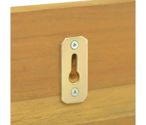 Sienas Plaukti, 2 Gab., 110X10X10 Cm, Masīvs Tīkkoks Vidaxl