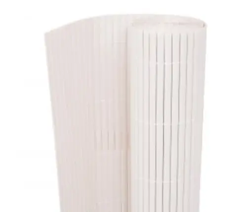 Kahepoolne Piirdeaed 110 X 300 cm Valge