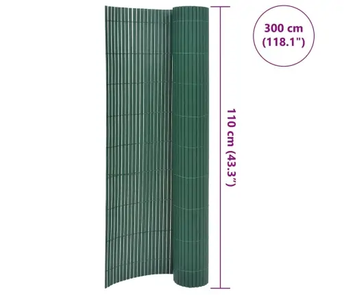 Kahepoolne Piirdeaed 110 X 300 cm Roheline