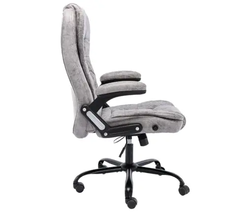 Biroja Krēsls, Gaiši Pelēka Mākslīgā Zamšāda Vidaxl