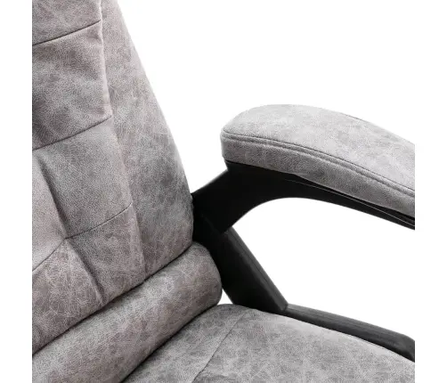 Biroja Krēsls, Gaiši Pelēka Mākslīgā Zamšāda Vidaxl