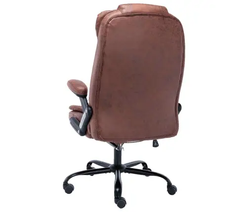 Masažinė Biuro Kėdė, Šviesiai Rudos Spalvos, Dirbtinė Oda