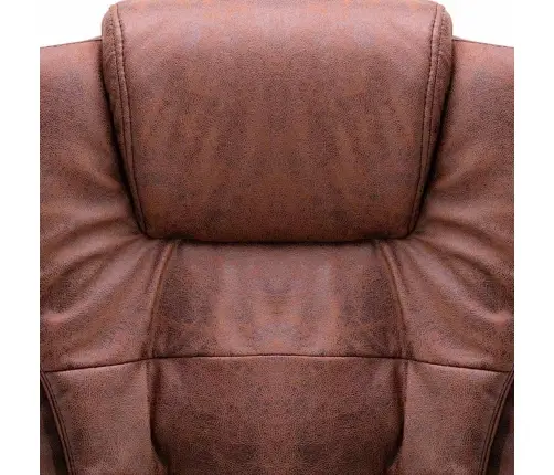 Masažinė Biuro Kėdė, Šviesiai Rudos Spalvos, Dirbtinė Oda