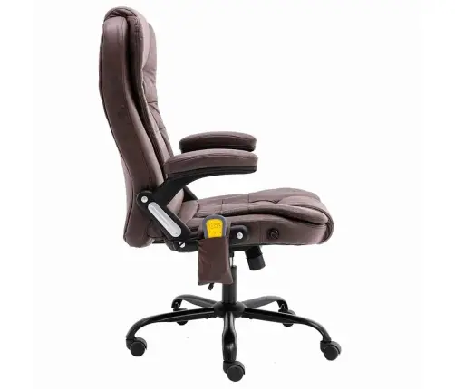 Masažinė Biuro Kėdė, Tamsiai Rudos Spalvos, Dirbtinė Oda