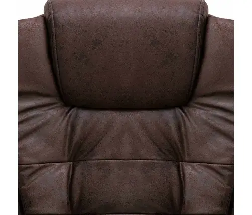 Masažinė Biuro Kėdė, Tamsiai Rudos Spalvos, Dirbtinė Oda