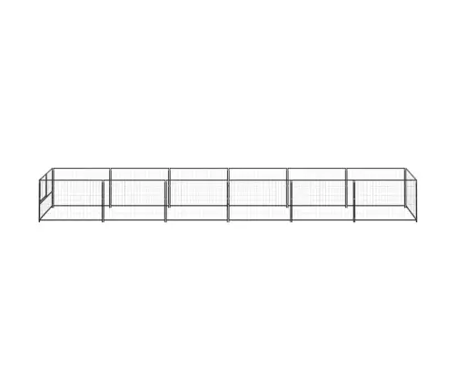 Voljeras Šunims, Juodos Spalvos, 6M², Plienas