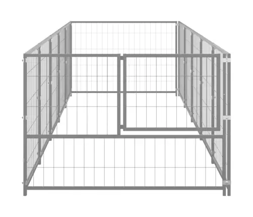 Voljeras Šunims, Sidabrinės Spalvos, 5M², Plienas