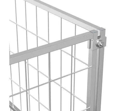 Voljeras Šunims, Sidabrinės Spalvos, 5M², Plienas