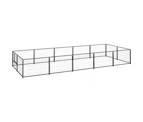 Voljeras Šunims, Juodos Spalvos, 10M², Plienas