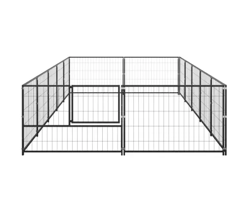 Voljeras Šunims, Juodos Spalvos, 10M², Plienas