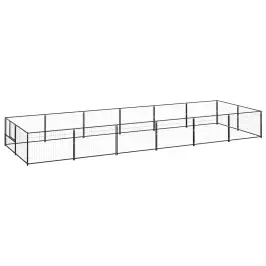 Voljeras Šunims, Juodos Spalvos, 12M², Plienas