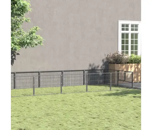 Voljeras Šunims, Sidabrinės Spalvos, 12M², Plienas