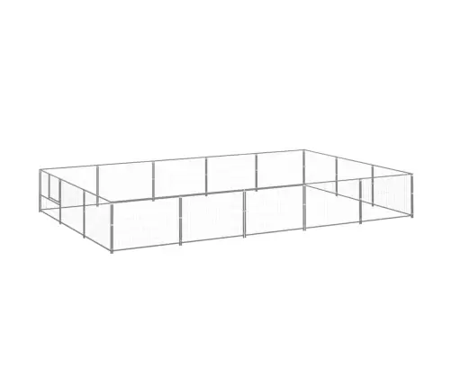 Suņu Voljērs, Sudraba Krāsa, 15 M², Tērauds Vidaxl