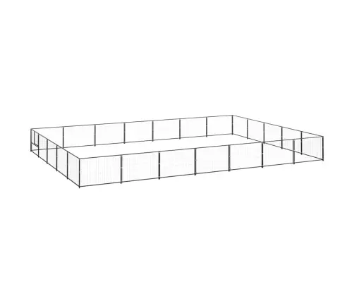 Voljeras Šunims, Juodos Spalvos, 35M², Plienas