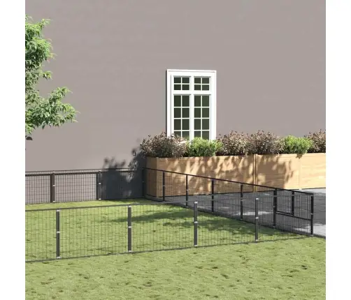 Voljeras Šunims, Juodos Spalvos, 54M², Plienas