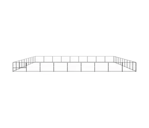 Suņu Voljērs, Melns, 90 M², Tērauds Vidaxl