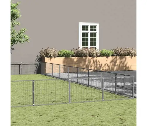 Voljeras Šunims, Sidabrinės Spalvos, 81M², Plienas