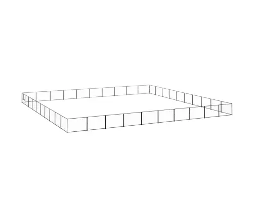 Voljeras Šunims, Juodos Spalvos, 100M², Plienas