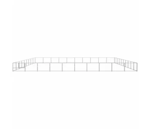 Voljeras Šunims, Sidabrinės Spalvos, 100M², Plienas