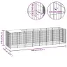 Suņu Voljērs, Melns, 4,84 M², Tērauds Vidaxl