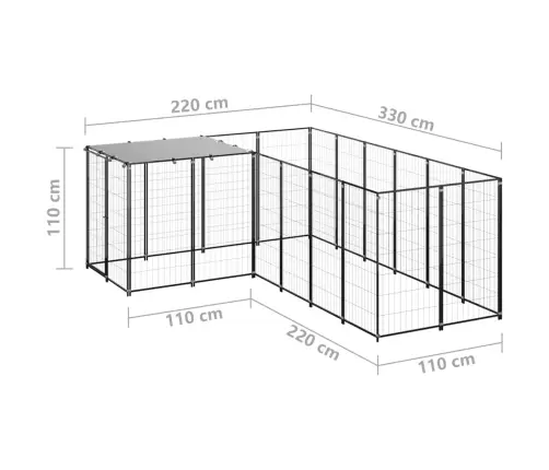 Koeraaedik, Must, 4,84 M², Teras