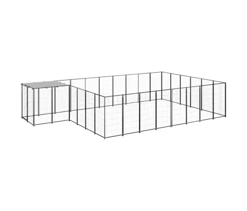 Voljeras Šunims, Juodos Spalvos, 15,73 M², Plienas