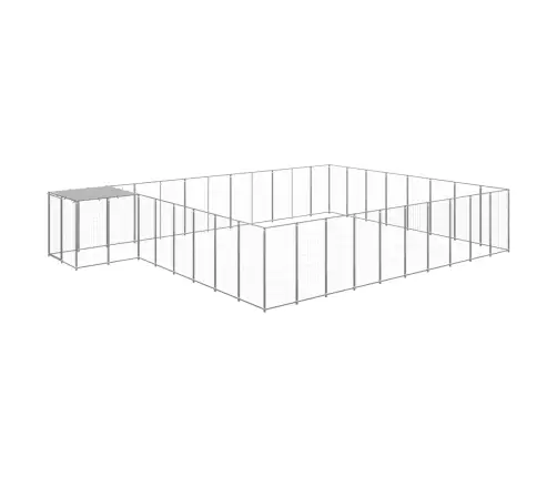 Voljeras Šunims, Sidabrinės Spalvos, 25,41 M², Plienas