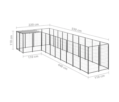 Koeraaedik, Must, 7,26 M², Teras