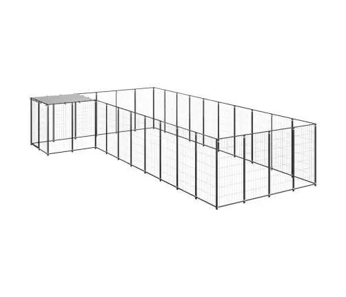 Voljeras Šunims, Juodos Spalvos, 13,31M², Plienas