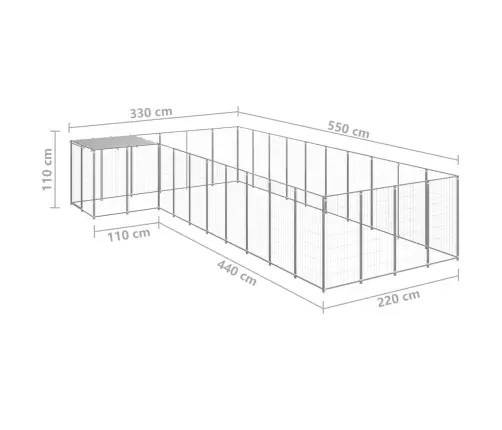 Koeraaedik, Hõbedane, 13,31 M², Teras