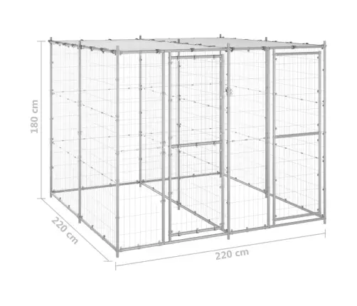Koeraaedik Katusega, Tsingitud Teras, 4,84 M²