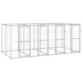 Lauko Voljeras Šunims, Galvanizuotas Plienas, 9,68M²