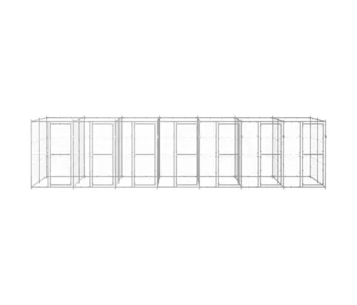 Suņu Voljērs, 16,94 M², Cinkots Tērauds Vidaxl