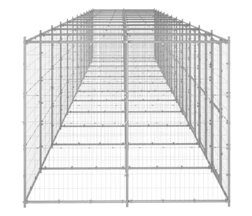 Suņu Voljērs, 29,04 M², Cinkots Tērauds Vidaxl