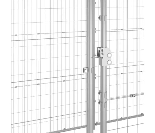 Lauko Voljeras Šunims Su Stogu, Galvanizuotas Plienas, 12,1M²