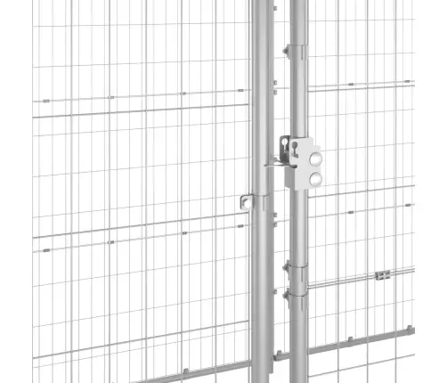 Suņu Voljērs Ar Jumtu, 21,78 M², Cinkots Tērauds Vidaxl