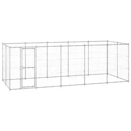 Suņu Voljērs, 12,1 M², Cinkots Tērauds Vidaxl