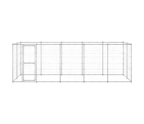 Suņu Voljērs, 12,1 M², Cinkots Tērauds Vidaxl