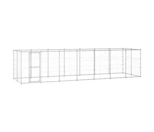 Suņu Voljērs, 16,94 M², Cinkots Tērauds Vidaxl