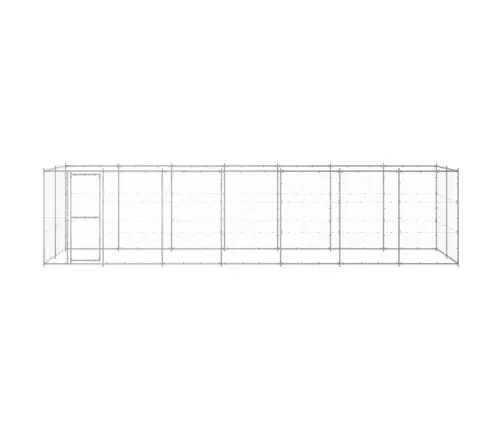 Suņu Voljērs, 16,94 M², Cinkots Tērauds Vidaxl