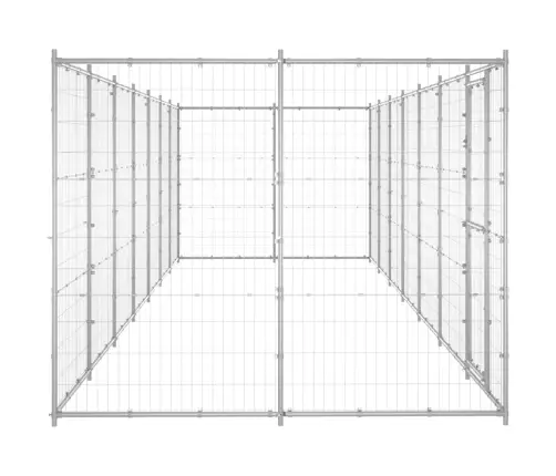 Suņu Voljērs, 16,94 M², Cinkots Tērauds Vidaxl