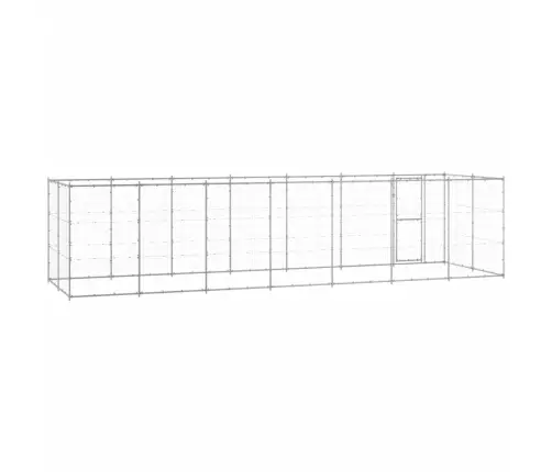 Suņu Voljērs, 16,94 M², Cinkots Tērauds Vidaxl
