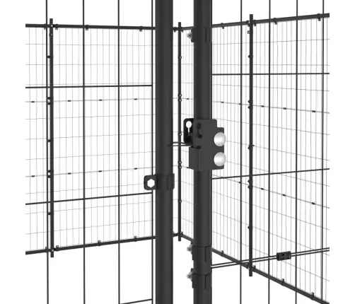 Suņu Voljērs, 14,52 M², Tērauds Vidaxl