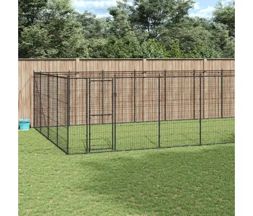 Suņu Voljērs, 33,88 M², Tērauds Vidaxl