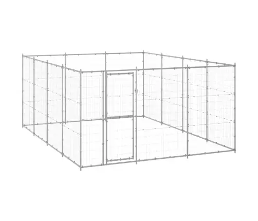 Suņu Voljērs, 14,52 M², Cinkots Tērauds Vidaxl