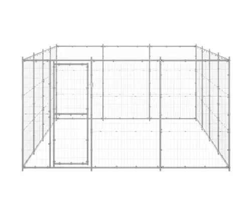 Suņu Voljērs, 14,52 M², Cinkots Tērauds Vidaxl